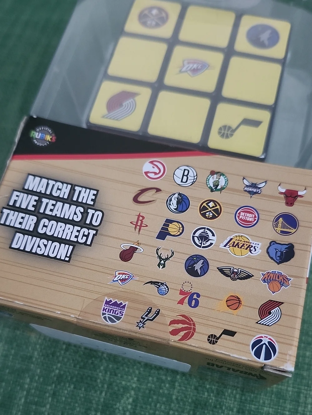 Official Rubik's NBA Divisions Cube - White & Black Logo Faces